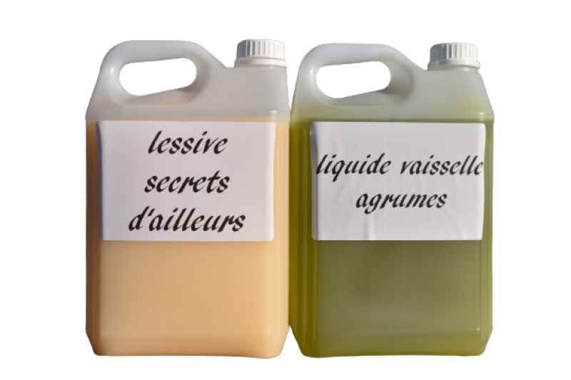 Pack 5 : Lessive Secrets d'Ailleurs ultra concentrée + Liquide vaisselle Agrumes